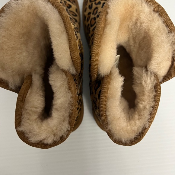 206 Collective cheetah print ankle boots 7B  M brown black and tan color - Picture 4 of 8